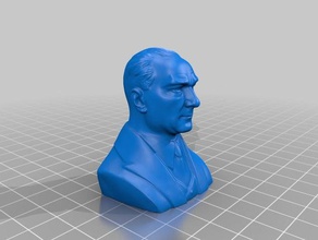 atat&uumlrk b&uumlst&uuml models ataturk mustafa kemal turkey turkish 3d print model - Mito3D