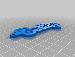 jocelyn keychains customized 3d print model - Mito3D