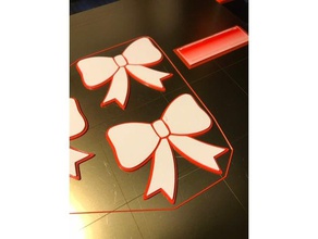 basit Noel etiketleri paralar rozetleri etiket dekorasyon 3d print model - Mito3D