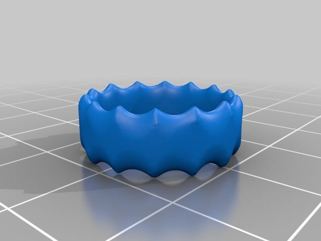 wavy ring 3d printing 3D print model - Mito3D
