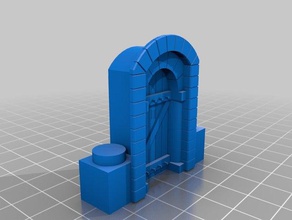 puerta 2x3 exinios madera mecánica juguetes 3d print model - Mito3D