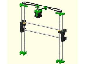 green mamba v20 axis 3d printer parts printing diy easy print openscad 3d print model - Mito3D