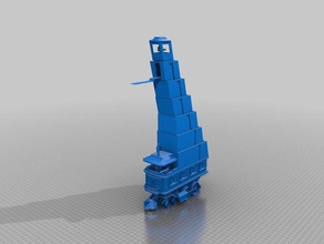 ennllien steamtank ega de la torre asedio en miniatura rpg los vehículos 3d print model - Mito3D