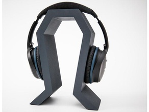 minimal headphone stand 3d printing computer gaming minimalist nsfw 3d print model - Mito3D