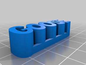 kaz sosis yazı tipi heykeller özelleştirilmiş 3d print model - Mito3D