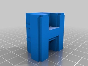 puma punku h-block einen anderen Stil Gebäude Strukturen 3d print model - Mito3D