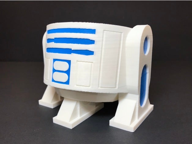 r2d2 Hause google mini multi-extruder-remix audio Halter Roboter Lautsprecher star wars 3D print model - Mito3D