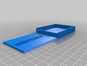mentats casella di coperchio scorrevole organizzazione personalizzato 3d print model - Mito3D