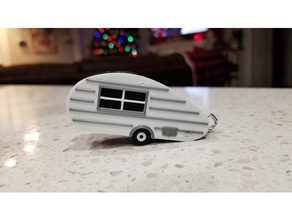 camper flash drive vehicles 3d keychain camping housing 3d print model - Mito3D