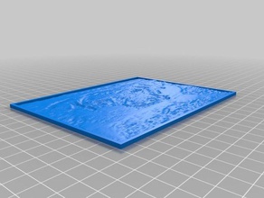 walter lithopane3 2d sanat özelleştirilmiş 3d print model - Mito3D