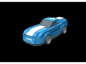 lego ford mustang veículos 3d print model - Mito3D