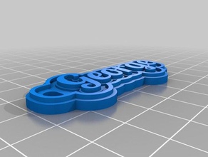 george keychain keychains customized 3d print model - Mito3D
