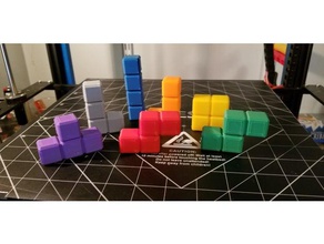 tetris blokları mizahı parçaları set 3d print model - Mito3D