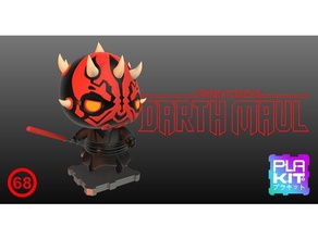 starwars darth maul toys games action figures collectibles collections figurines light saber miniatures nsfw phantom menace plakit purakito star wars toymaker 3d print model - Mito3D