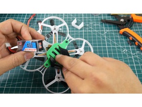 kingkong ldarc tiny gt8 battery mod vehicles holder dronemesh micro brushless mini quadcopter 3d print model - Mito3D