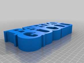 meine angepasste variable Wort Skulptur Skulpturen 3d print model - Mito3D