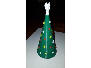 christmas tree themed container containers decorations ornament cocoon create touch wanhao duplicator i3 3d print model - Mito3D