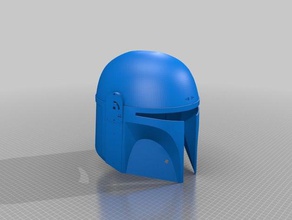 boba fett dented helmet remix rafallfett costume 3d print model - Mito3D
