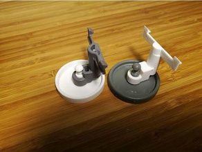 aeg lave-vaisselle compact roue ménage le clip un support de montage 3d print model - Mito3D