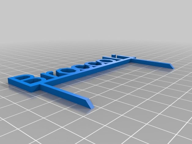 le brocoli jardin signer plein air personnalisé 3D print model - Mito3D