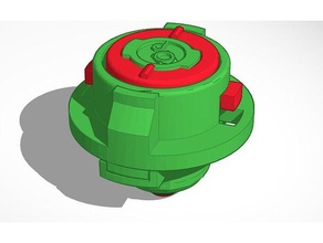 dominar 3d impressão beyblade explosão cho-z gladiador 3d print model - Mito3D