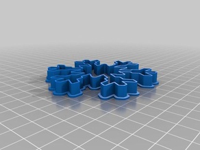 il mio personalizzato snowflake cookie cutter 2 cucina pranzo 3d print model - Mito3D