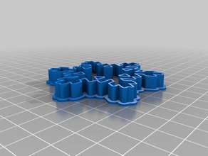il mio personalizzato snowflake cookie cutter 3 cucina pranzo 3d print model - Mito3D
