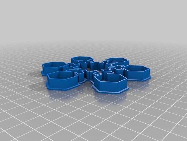 il mio personalizzato snowflake cookie cutter 4 cucina pranzo 3D print model - Mito3D