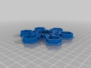il mio personalizzato snowflake cookie cutter 4 cucina pranzo 3d print model - Mito3D