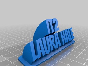 it2 laura hale office personalizado 3d print model - Mito3D
