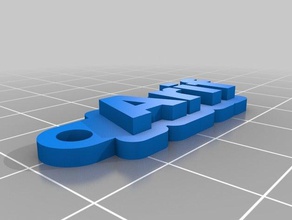 arif Schlüsselanhänger angepasst 3d print model - Mito3D