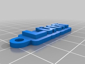 l&uumltfi Schlüsselanhänger angepasst 3d print model - Mito3D