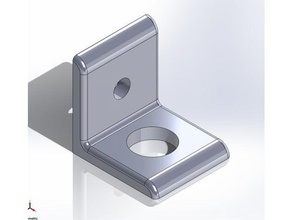 45mm Halterung Teile aus stranggepresstem Aluminium t-Nuten framing 3d print model - Mito3D