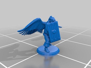 bird man knight toy game accessories dungeons dragons warrior 3d print model - Mito3D