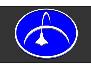 kosmonautix logotipo outros astronomia 3d print model - Mito3D