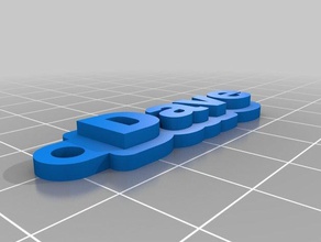 dave keychains customized 3d print model - Mito3D