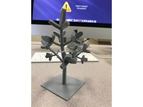 arbre majestueux 3d de l'impression jmu3space 3d print model - Mito3D