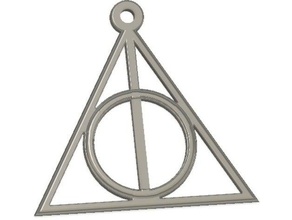 harry potter deathly hallows keychain keychains 3d print model - Mito3D