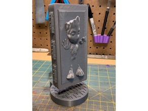baby groot carbonite props do not want no more groots nsfw 3d print model - Mito3D