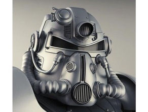fallout 76 t-51 helmet 3d printing 3d print model - Mito3D