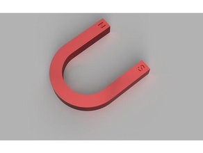 horseshoe magnet tools classic 3d mknats 3d print model - Mito3D