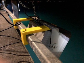 pier mount 400w light sport outdoors fishing squid worklight 3d print model - Mito3D
