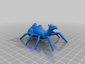 deve örümcek heykeller camelspider kabus yakıt korkutucu 3d print model - Mito3D
