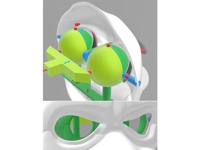 bulbo oculare inserire burattino robotica 3d print model - Mito3D