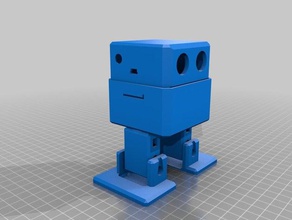 metal-não-oco perna robótica personalizado 3d print model - Mito3D