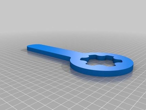 star-Mutter Schraubenschlüssel-GEWICHTE hand tools 3d print model - Mito3D