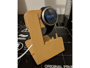fossil sport smartwatch charger washington dc gadgets watch holder stand 3d print model - Mito3D