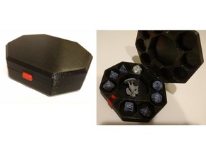 dice box miniature storage dicebox figurine rpg 3d print model - Mito3D