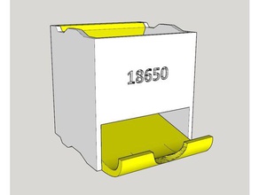 caja apilable para batteria&iacuteas 18650 strumento i titolari scatole 3d print model - Mito3D