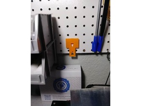 pegboard bin mount tool holders boxes harbor freight 3d print model - Mito3D